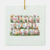Happy Easter from Hilton Head Island Keramikornament (Rückseite)