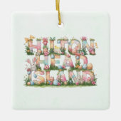 Happy Easter from Hilton Head Island Keramikornament (Vorderseite)