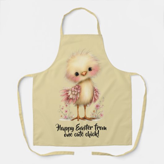 Happy Easter from one cute chick! Schürze (Vorderseite)