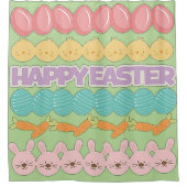 Happy Easter Fun Duschvorhang (Vorderseite)