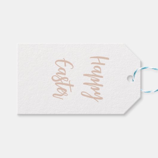 HAPPY EASTER-Geschenk-Tag Geschenkanhänger (Vorderseite (Horizontal))