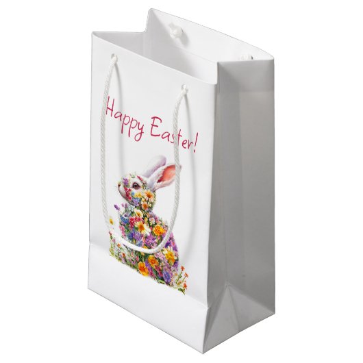 Happy Easter gift bag Kleine Geschenktüte (Vorderseite Schrägansicht)