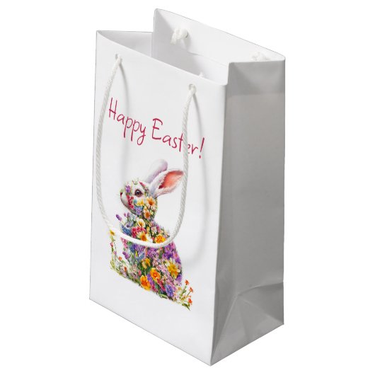 Happy Easter gift bag Kleine Geschenktüte (Rückseite Schrägansicht)