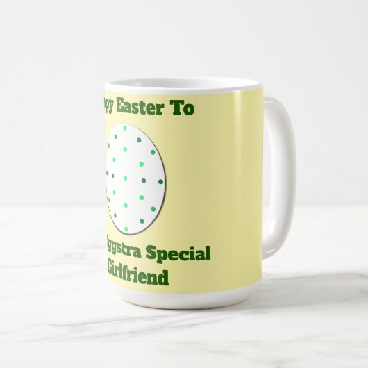 Happy Easter Girlfriend Tasse (VorderseiteRechts)