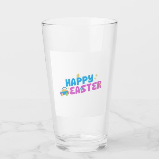 Happy Easter Glass Tumbler (Vorderseite)