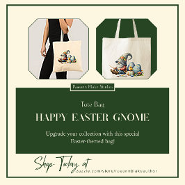 Happy Easter Gnome Tote Bag Tragetasche