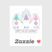 Happy Easter Gnomie Juggling Ostereier Aufkleber (Blatt)