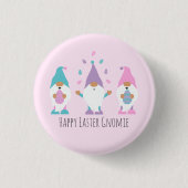 Happy Easter Gnomie Juggling Ostereier Button (Vorderseite)