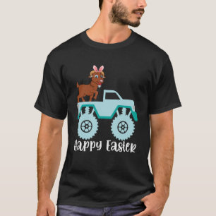 Happy Easter Goat Riding Monster Truck Kleinkind P T-Shirt