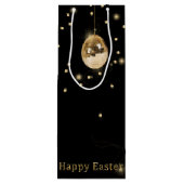 Happy Easter Gold Disco Ball Geschenktüte Für Weinflaschen (Rückseite)