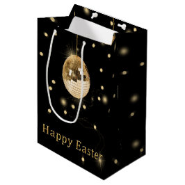 Happy Easter Gold Disco Ball Mittlere Geschenktüte