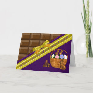 Happy Easter Granddaughter, Chocolate Card Feiertagskarte