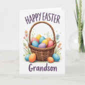 Happy Easter Grandson Spring Card Karte (Vorderseite)