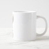 "HAPPY EASTER" GRAY BUNNY Jumbo-Tasse (Rechts)