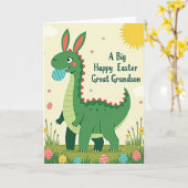 Happy Easter Great Grandson Card Karte (Gelbe Blume)