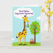Happy Easter Great Nephew Card Karte (Gelbe Blume)