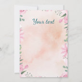 Happy Easter - green egg photo Einladung (Rückseite)