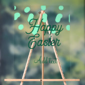 Happy Easter green eggs pastel name date simple Acrylschild (Neutral)