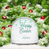 Happy Easter green eggs pastel name date simple  Schneekugeln (Weihnachten)