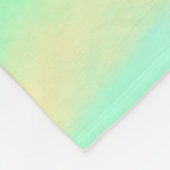 Happy Easter green yellow pastel gray name year  Fleecedecke (Ecke)