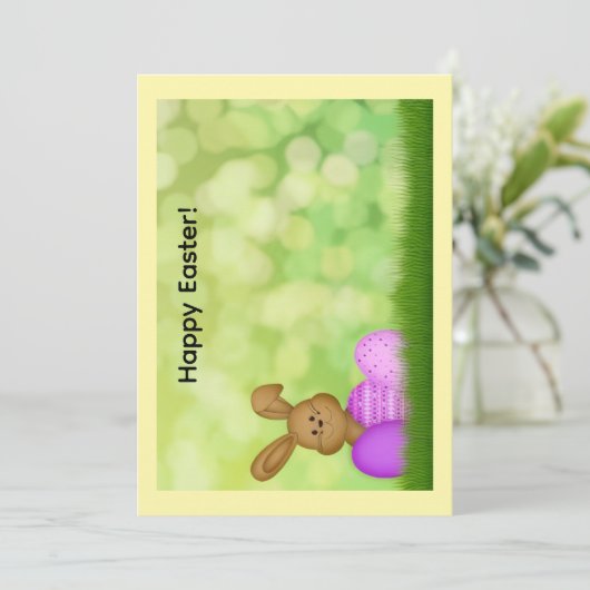 Happy Easter Greeting Card Feiertagskarte (Stehend Vorderseite)