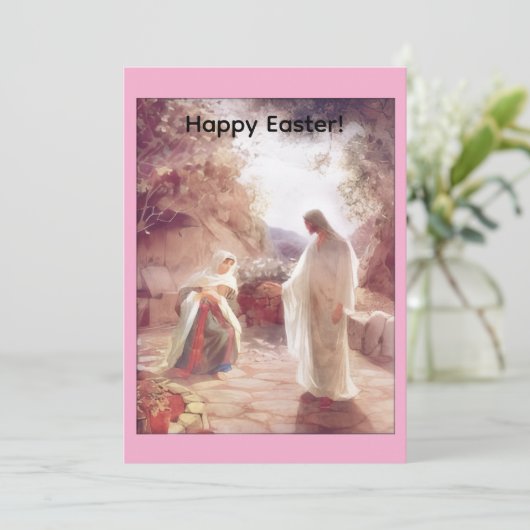 Happy Easter Greeting Card Feiertagskarte (Stehend Vorderseite)