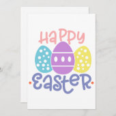 Happy Easter Greeting Card Feiertagskarte (Vorne/Hinten)