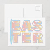 Happy Easter Greeting Card Feiertagspostkarte (Vorne/Hinten)