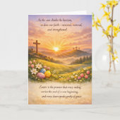 Happy Easter Greeting Card Karte (Gelbe Blume)