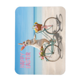 Happy Easter Hilton Head Island Bicycle on Beach Magnet