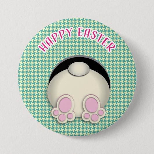 HAPPY EASTER Hintern SCHALTFLÄCHE Button (Vorderseite)