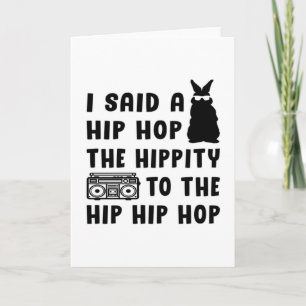 Happy Easter Hip Hop Bunny Easter Funny Gift Idee Karte