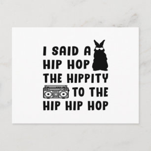 Happy Easter Hip Hop Bunny Easter Funny Gift Idee Postkarte