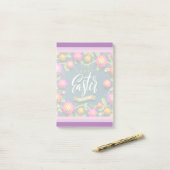 Happy Easter Holiday Bunny Floral Post-it Klebezettel (Auf Schreibtisch)