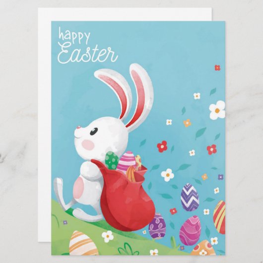 Happy Easter Holiday Card Feiertagskarte (Vorne/Hinten)