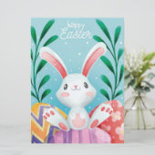 Happy Easter Holiday Card Feiertagskarte (Stehend Vorderseite)