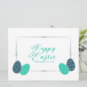 Happy Easter Holiday Card Feiertagskarte (Stehend Vorderseite)