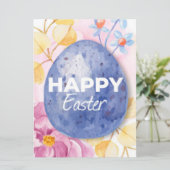 Happy Easter Holiday Card Feiertagskarte (Stehend Vorderseite)