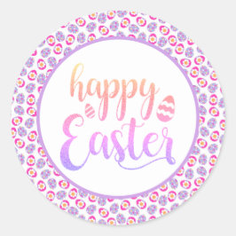 Happy Easter Holiday Easter Egg Party Runder Aufkleber