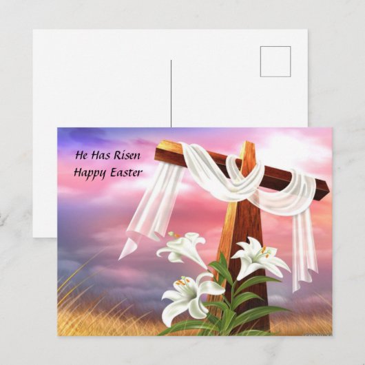 Happy Easter Holiday Postkarte (Vorne/Hinten)