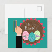 Happy Easter Holiday Postkarte (Vorne/Hinten)