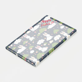 Happy Easter Holiday Trendy Bunny Floral Post-it Klebezettel