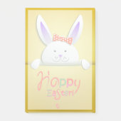 Happy Easter Holiday Trendy Bunny Floral Post-it Klebezettel (Vorderseite)
