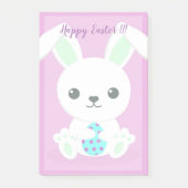 Happy Easter Holiday Trendy Bunny Floral Post-it Klebezettel (Vorderseite)