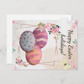 Happy Easter holidays Postkarte (Vorne/Hinten)