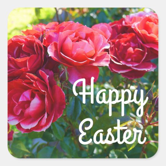 Happy Easter Hot Cocoa Rose #3 Stickers (Vorderseite)