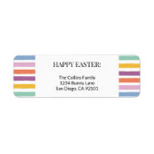 Happy Easter Hunt Modern farbenfroh gestreift (Vorne)