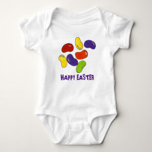Happy Easter Jelly Bean Rainbow Jellyboans Boans Baby Strampler