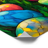 Happy Easter Jesus Bunny Egal Mauer Art Poster (Ecke)