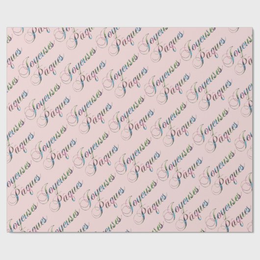 Happy Easter Joyeuses Pâques Geschenkpapier (Flach)